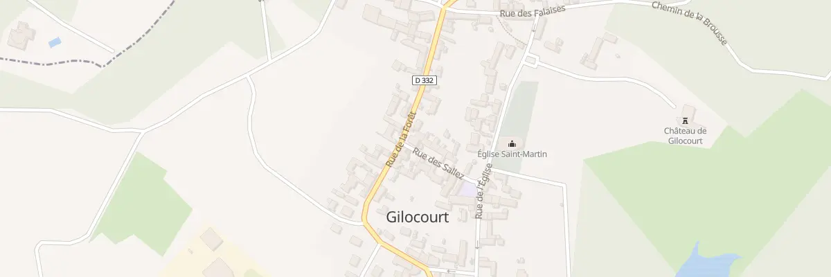 Plan du 348 Rue de la Foret à Gilocourt
