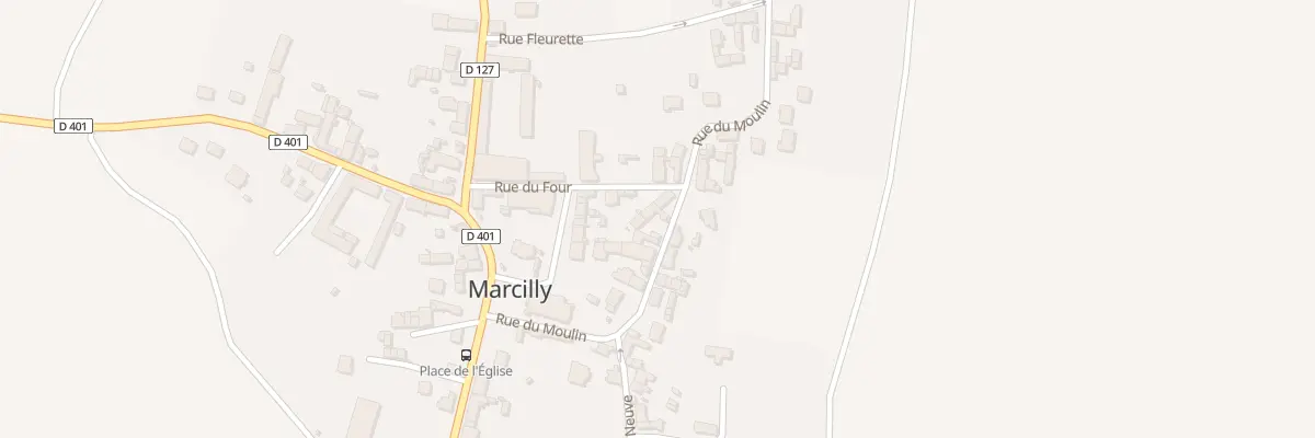 Plan du 9 Rue du Moulin à Marcilly