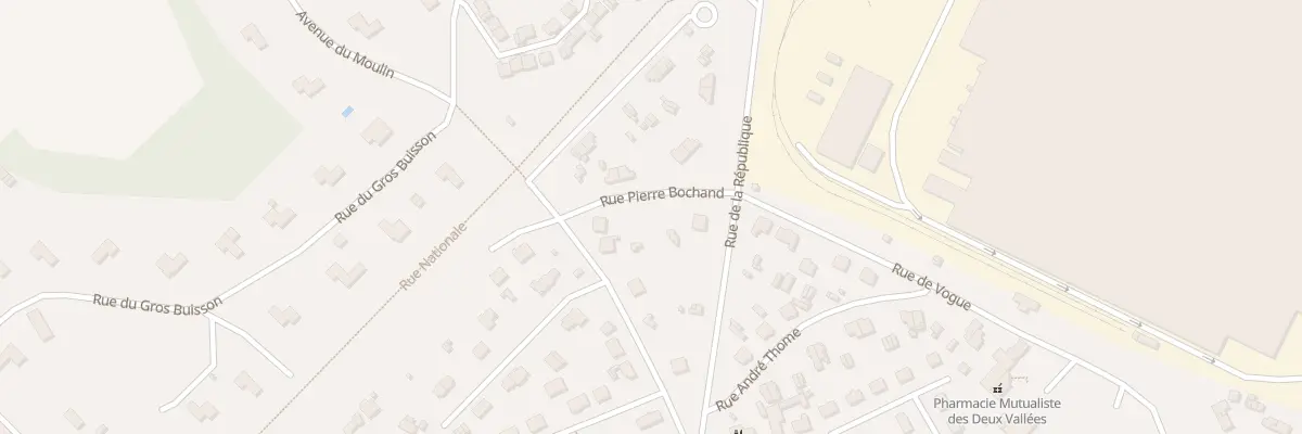 Plan du 3 Rue Pierre Bochand à Thourotte