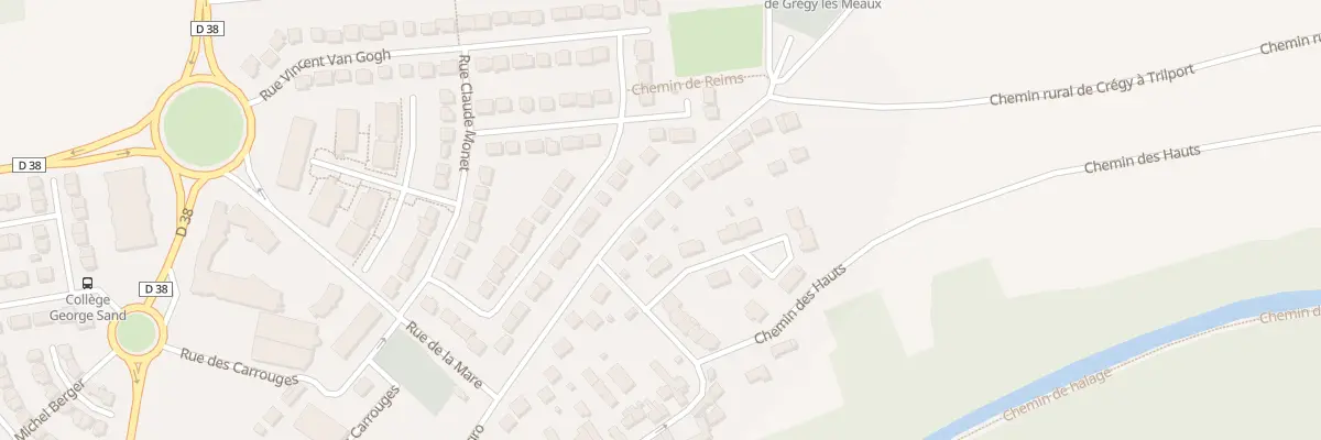 Plan du 56 Rue Roger Salengro à Crégy-lès-Meaux