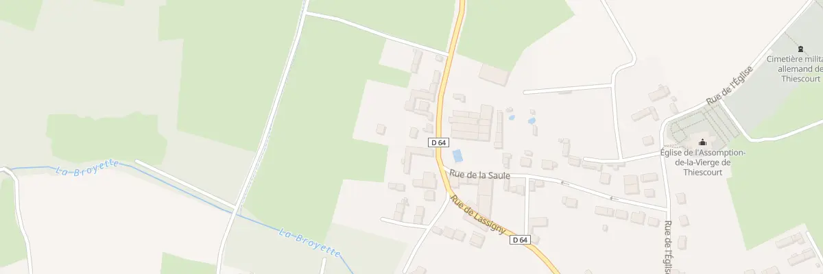 Plan du 61 Rue de Lassigny à Thiescourt