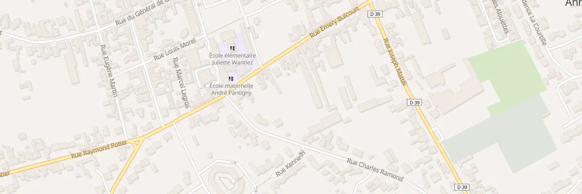Plan du 28 Rue Emery Bulcourt à Annay