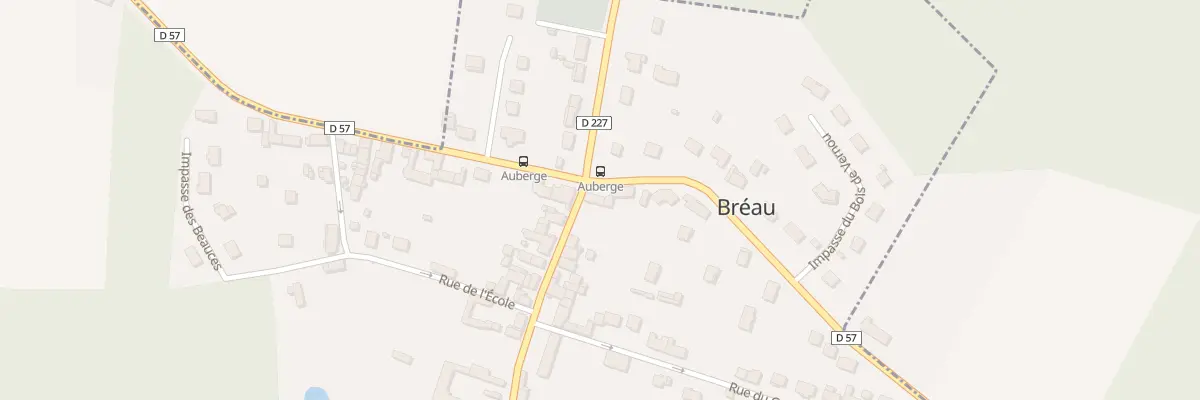 Plan du 25 Rue de Fontainebleau à Bréau
