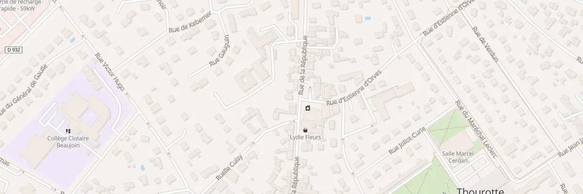 Plan du 91B Rue de la République à Thourotte