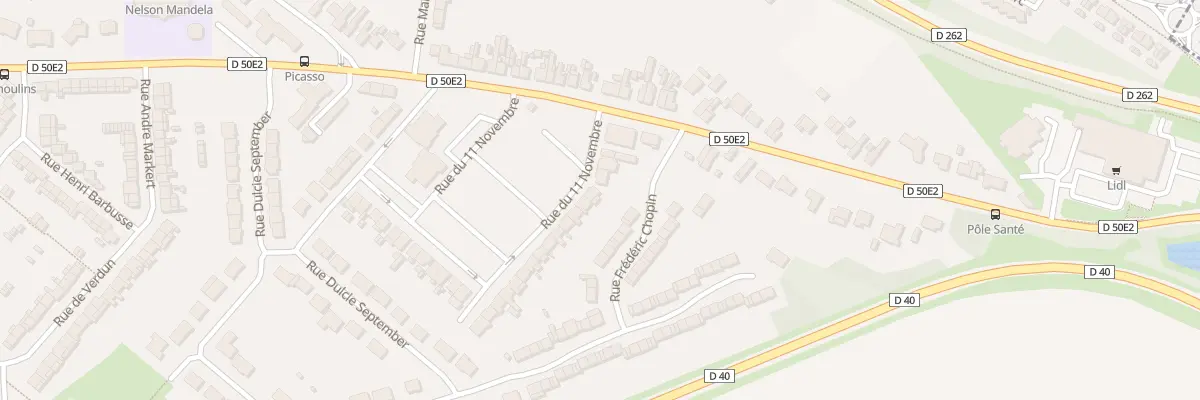 Plan du 70 Rue du 11 Novembre à Méricourt