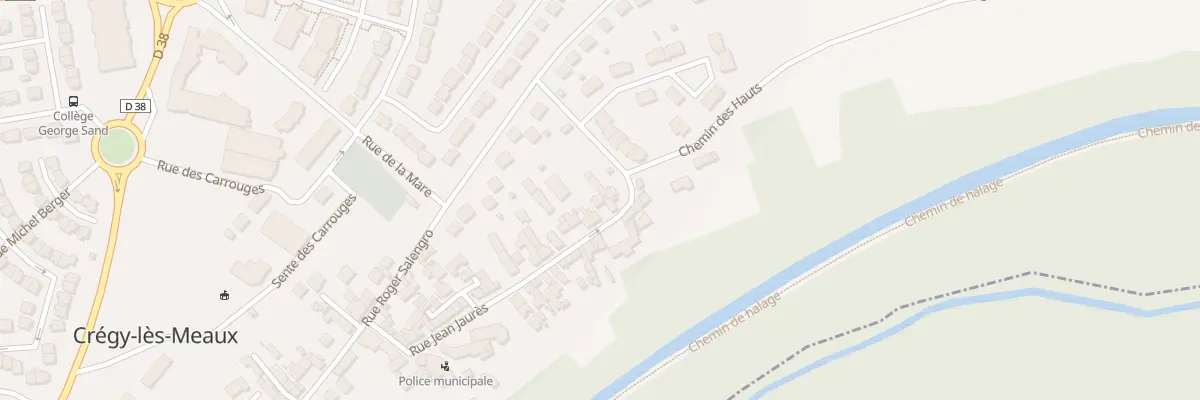 Plan du 59 Rue Jean Jaurés à Crégy-lès-Meaux