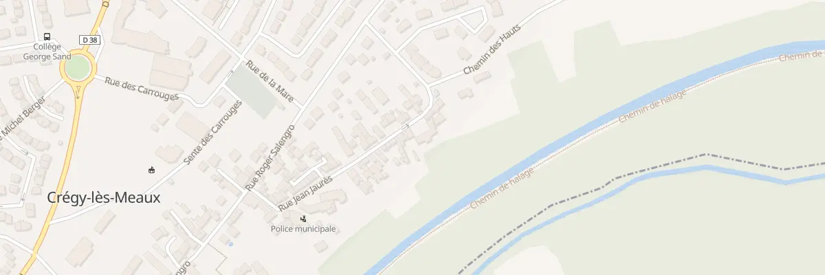 Plan du 64 Rue Jean Jaurés à Crégy-lès-Meaux