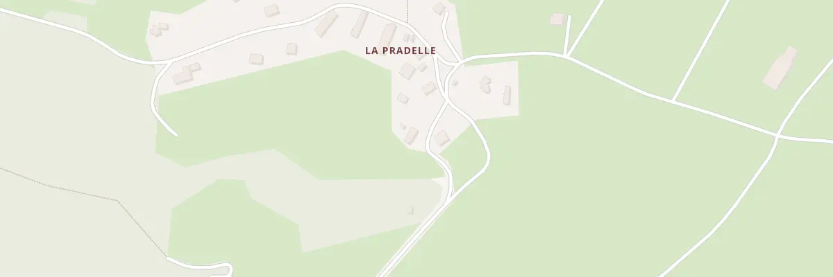 Plan du 1 Vge de la Pradelle à Vitrac