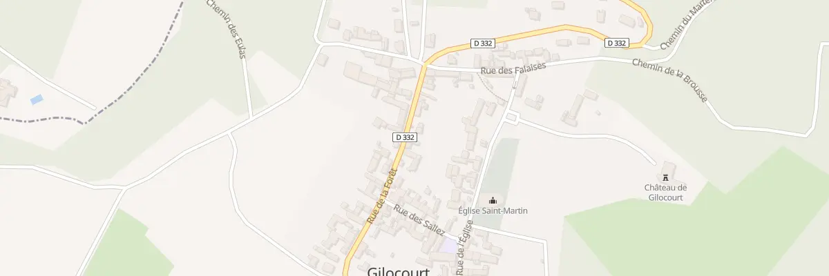 Plan du 424 Rue de la Foret à Gilocourt