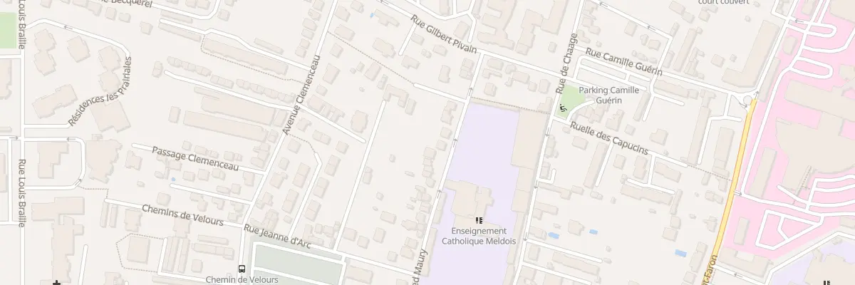 Plan du 75 Rue Alfred Maury à Meaux