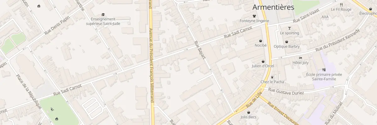Plan du 27 Rue Sadi Carnot à Armentières
