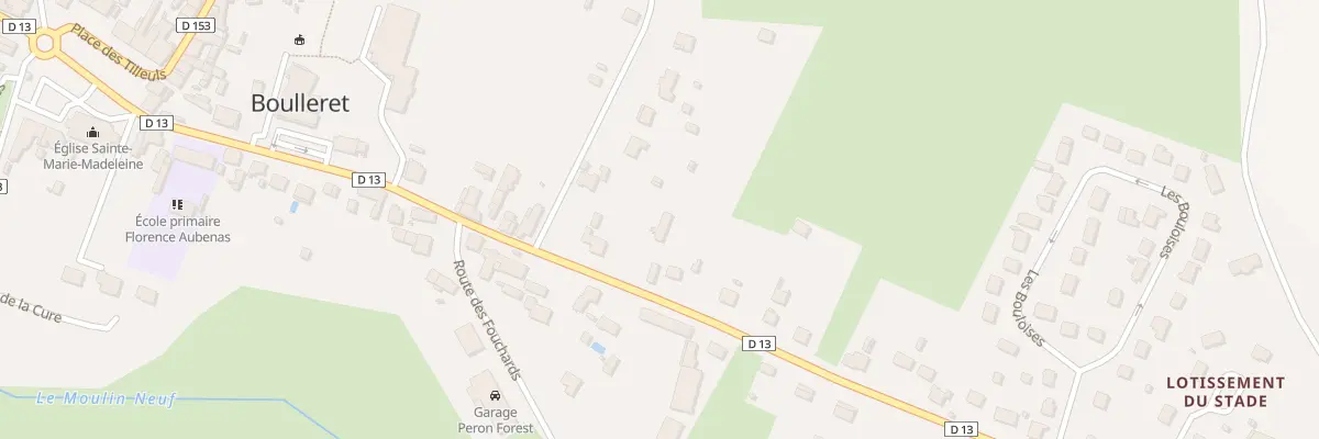Plan du 25 Rte de Cosne à Boulleret
