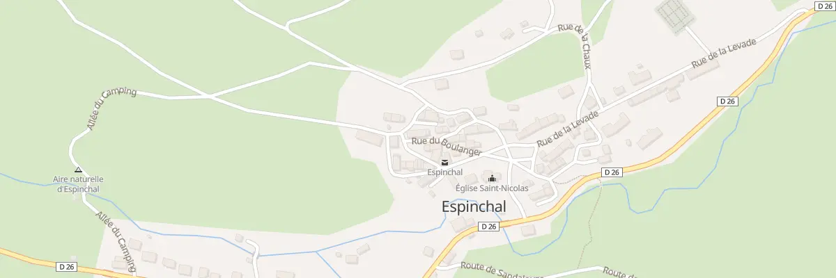 Plan du 5021 Le Bourg à Espinchal