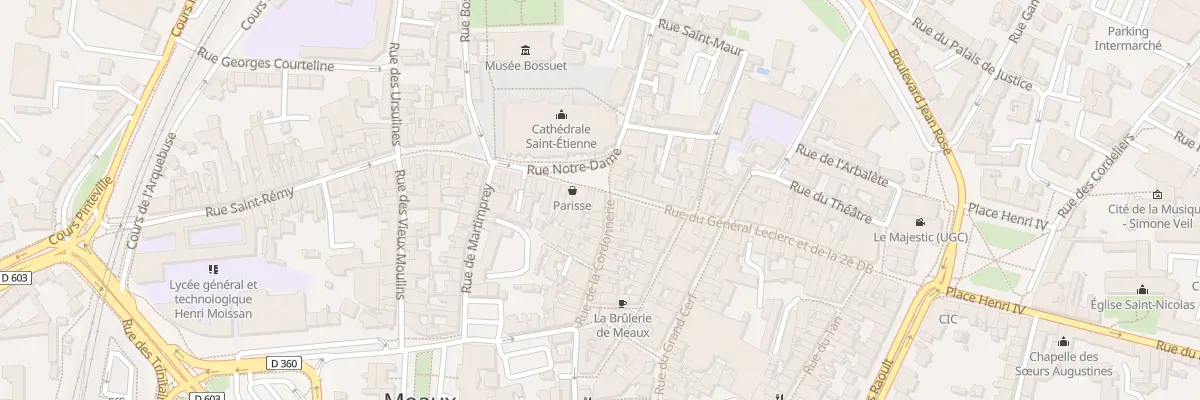 Plan du 2B Rue de la Cordonnerie à Meaux