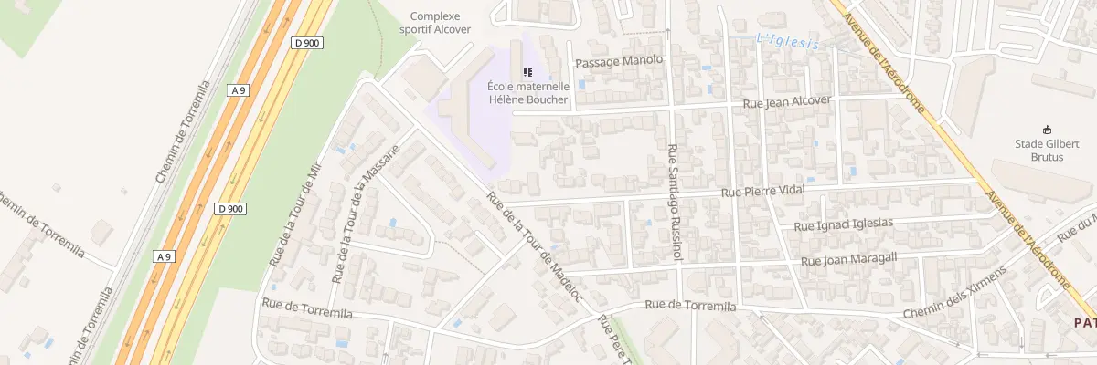 Plan du 70 Rue Pierre Vidal à Perpignan