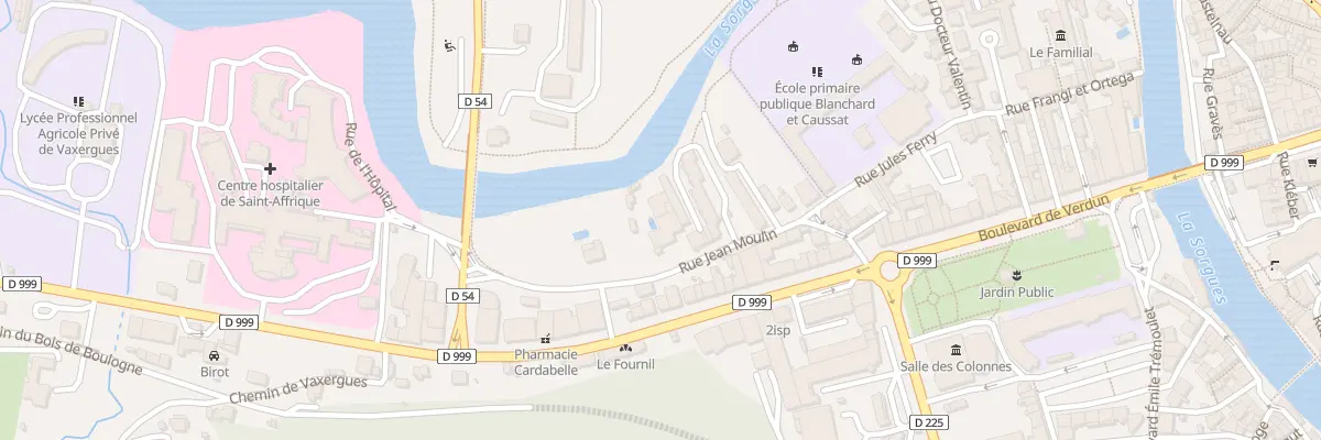 Plan du 20 Rue Jean Moulin à Saint-Affrique