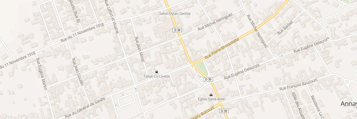 Plan du 5 Rue du Général de Gaulle à Annay