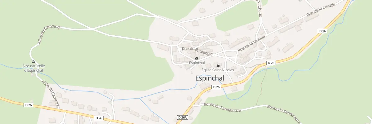 Plan du 5012 Espinchal à Espinchal