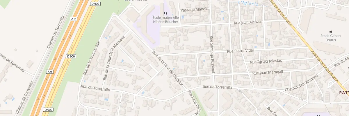 Plan du 73 Rue Pierre Vidal à Perpignan