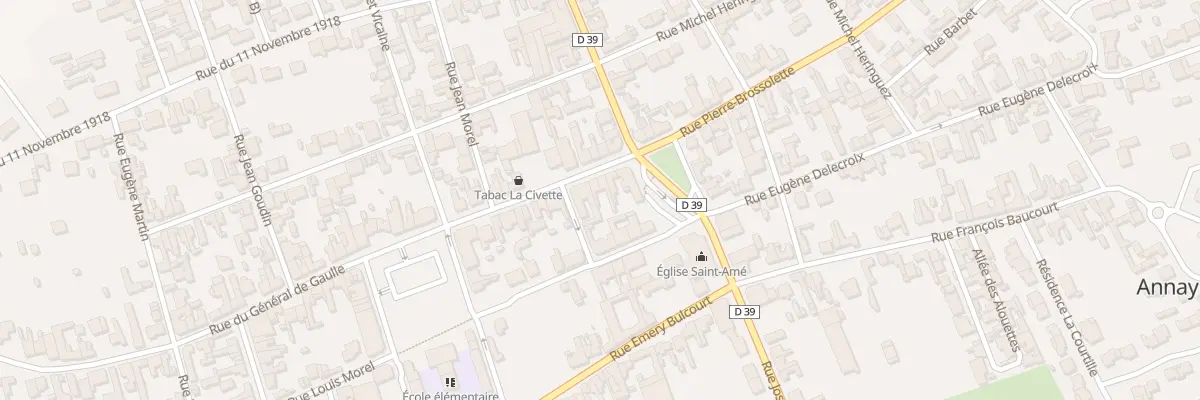 Plan du 8 Rue du Général de Gaulle à Annay