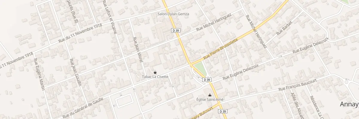 Plan du 3 Rue du Général de Gaulle à Annay