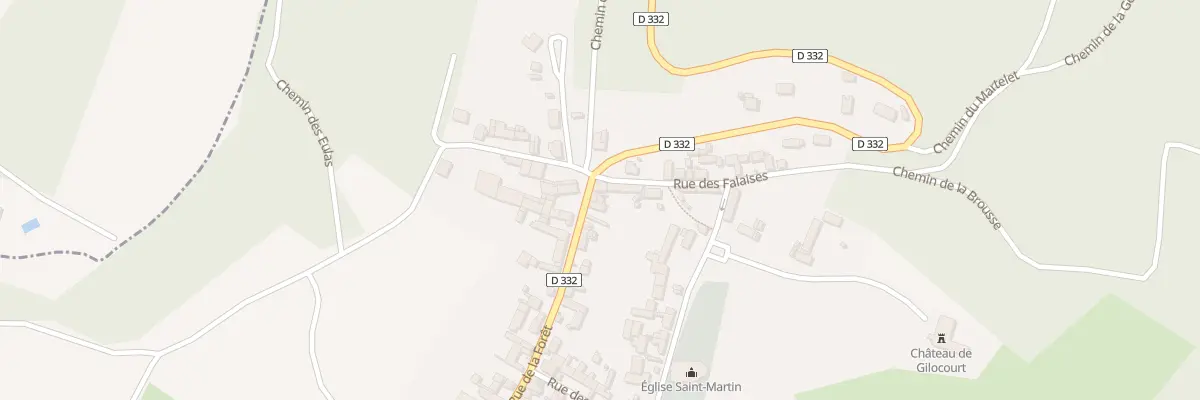 Plan du 486 Rue de la Foret à Gilocourt