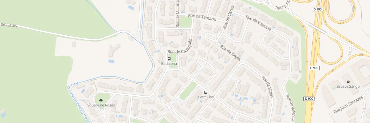 Plan du 3 Sq de Badalona à Perpignan