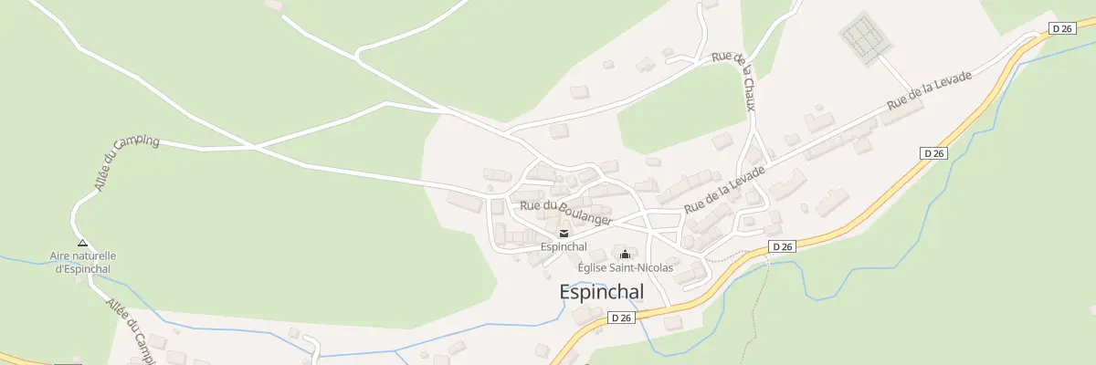 Plan du 5023 Espinchal à Espinchal