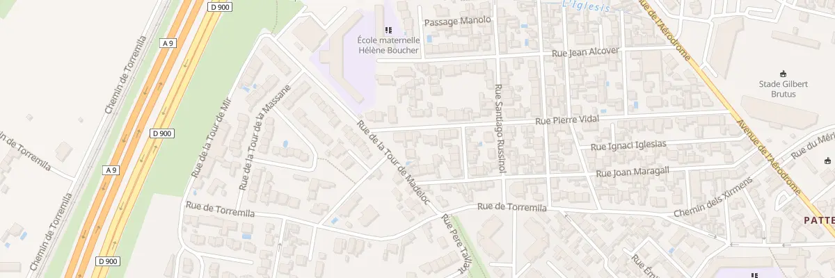 Plan du 71 Rue Pierre Vidal à Perpignan