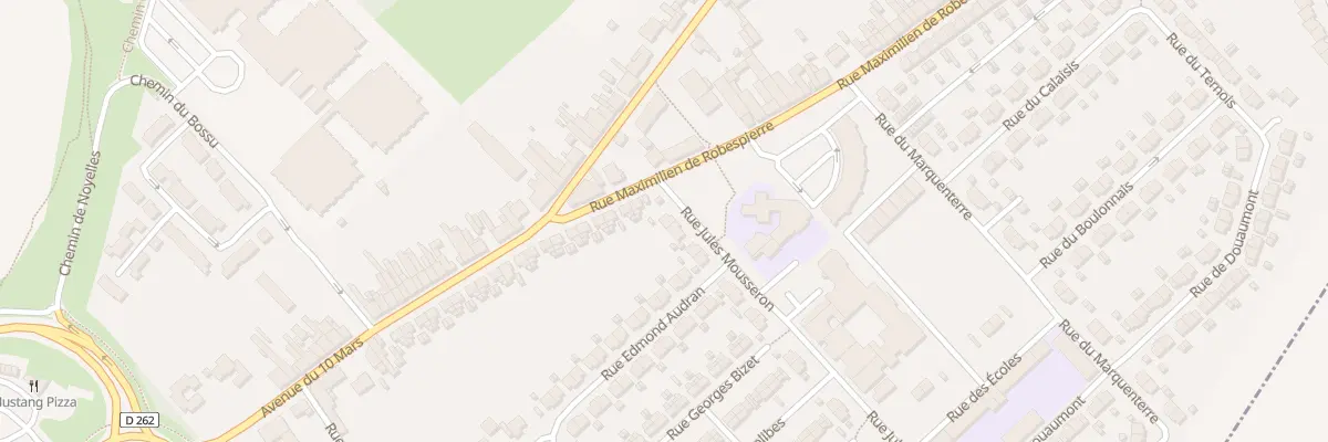 Plan du 1 Rue Jules Mousseron à Méricourt