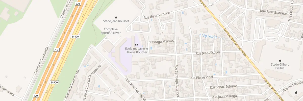 Plan du 50 Rue Jean Alcover à Perpignan