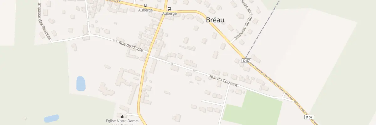 Plan du 95 Rue du Couvent à Bréau
