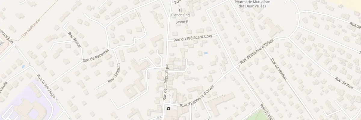 Plan du 100T Rue de la République à Thourotte