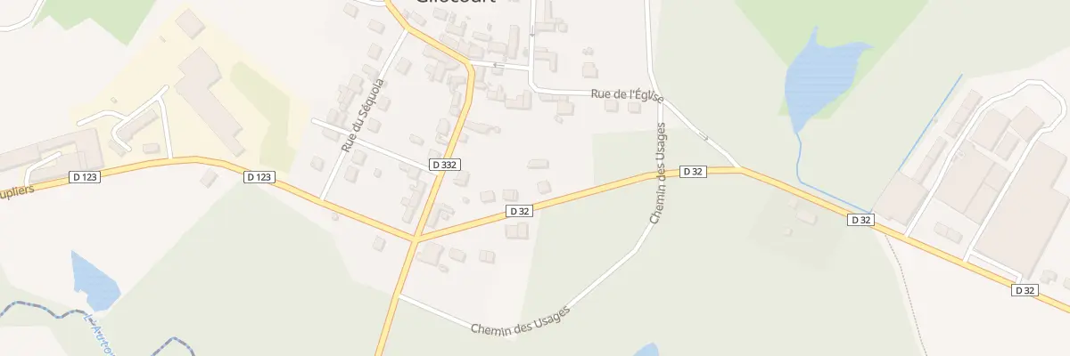 Plan du 109 Rue du Lavoir à Gilocourt