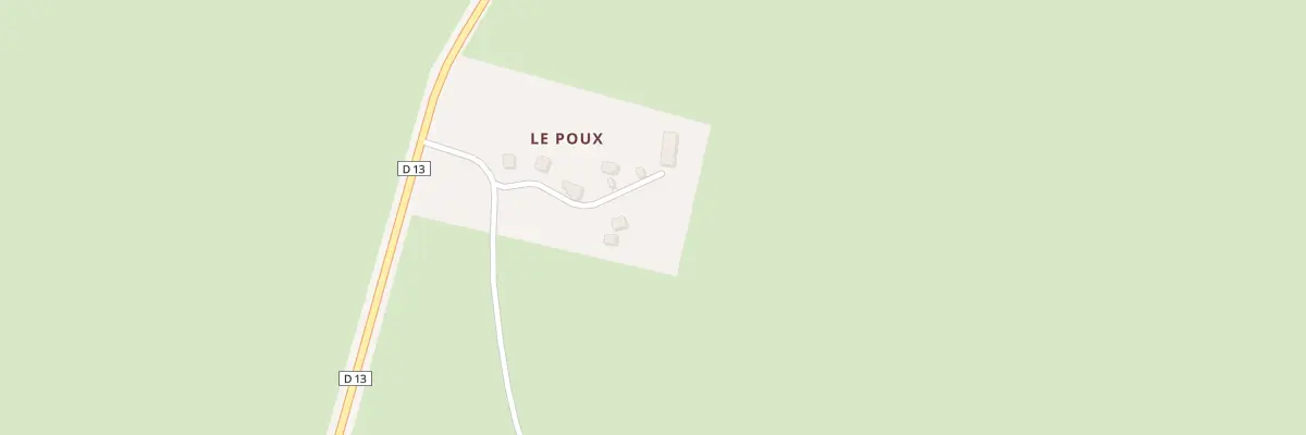 Plan du 5023 Le Poux à Lapeyrouse