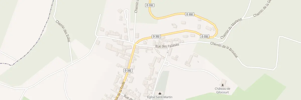 Plan du 36 Rue des Falaises à Gilocourt