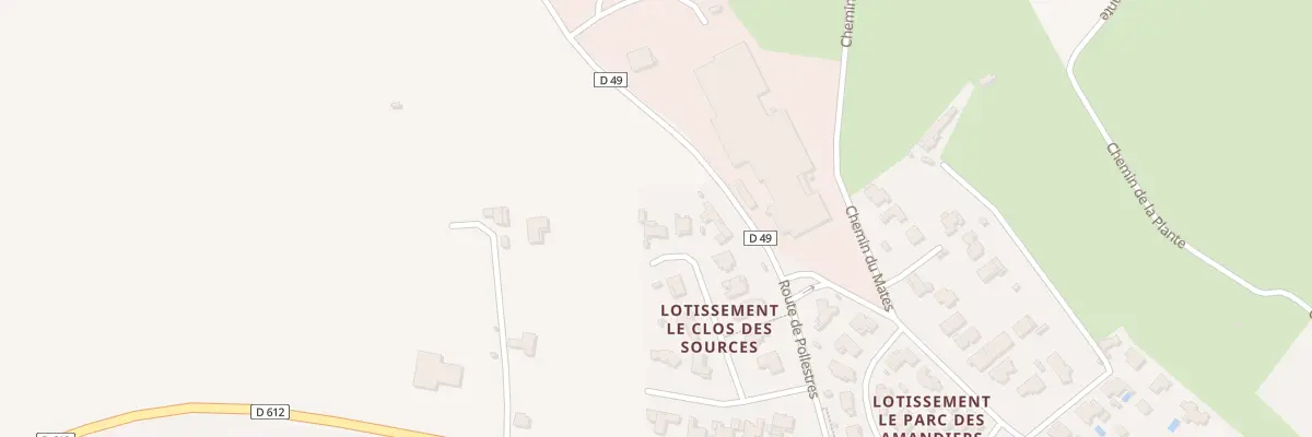 Plan du 13 Lot Le Clos des Sources à Bages