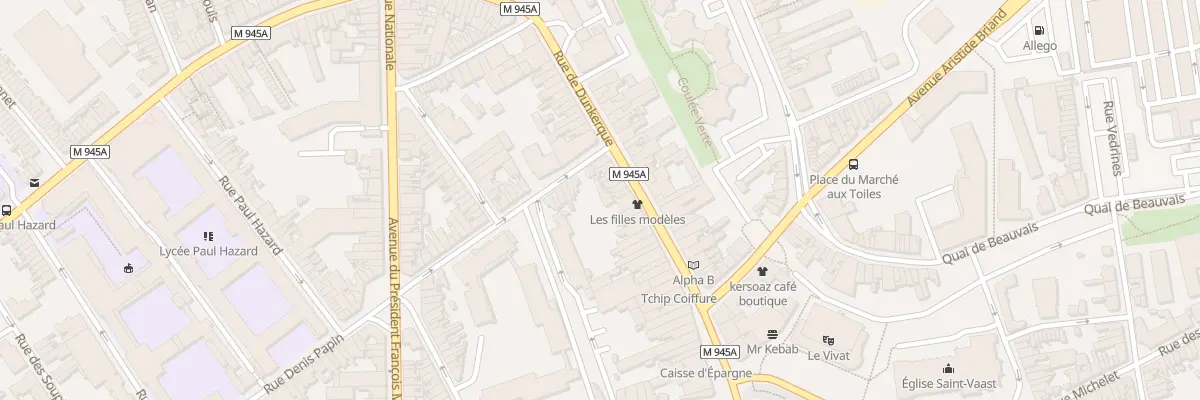 Plan du 47 Rue de Dunkerque à Armentières