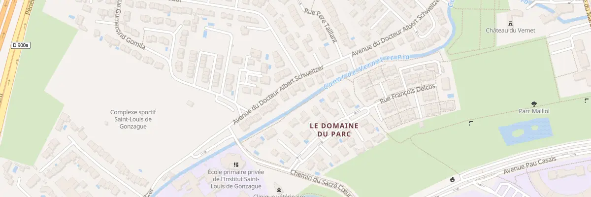Plan du 53 Av Doc Schweitzer à Perpignan