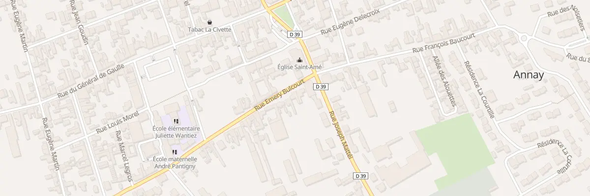 Plan du 4 Rue Emery Bulcourt à Annay