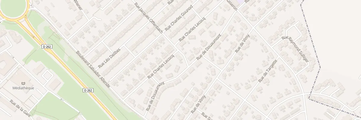 Plan du 6 Rue Jacques Offenbach à Méricourt