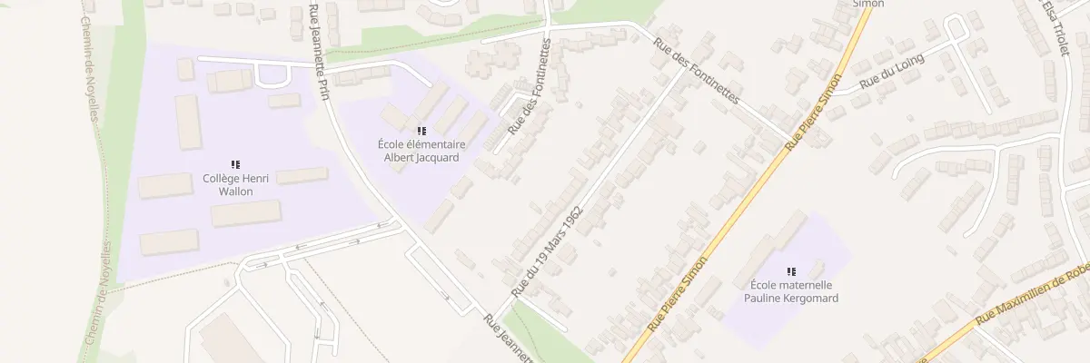 Plan du 25 Rue du 19 Mars 62 à Méricourt