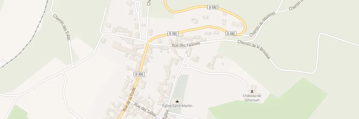 Plan du 469 Rue de l’Eglise à Gilocourt
