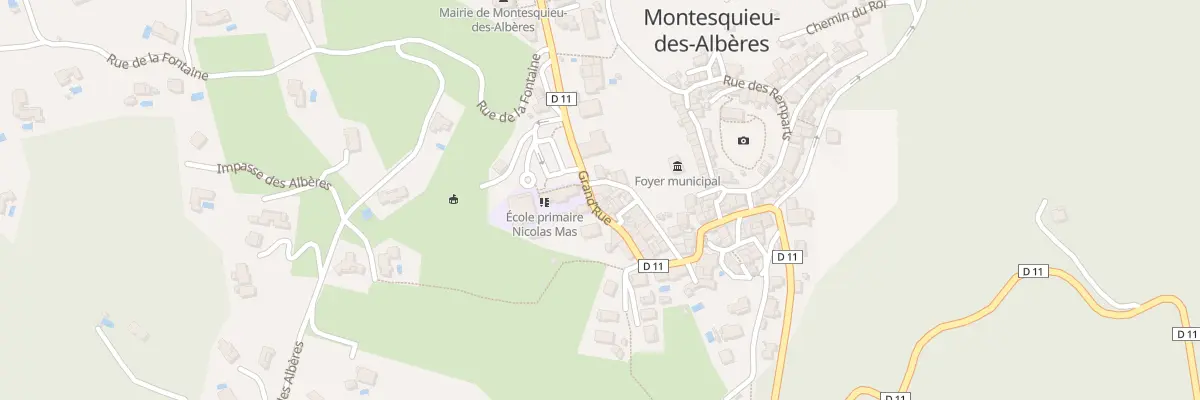 Plan du 18 Gr Grand Rue à Montesquieu-des-Albères