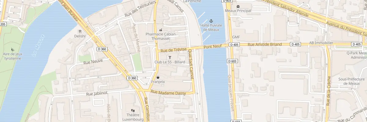 Plan du 42 Quai Sadi Carnot à Meaux