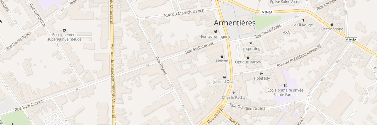 Plan du 17 Rue Sadi Carnot à Armentières
