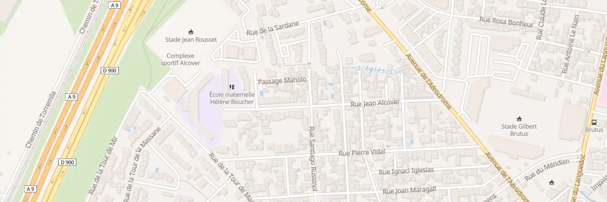 Plan du 36 Rue Jean Alcover à Perpignan