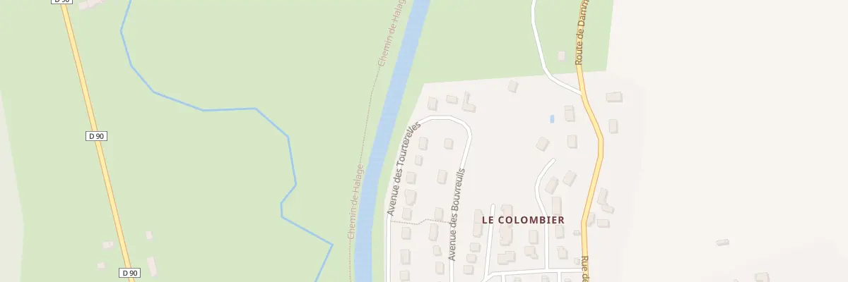 Plan du 1 Av des Tourterelles à Rogny-les-Sept-Écluses