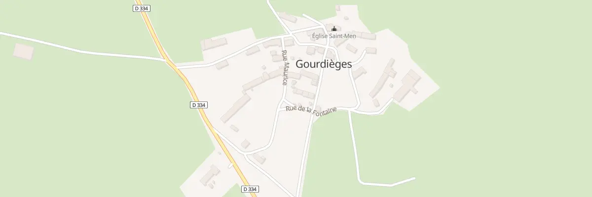 Plan du 5 Rue de la Fontaine à Gourdièges