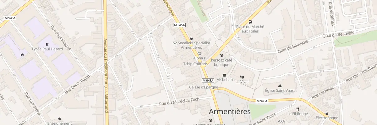 Plan du 25 Rue de Dunkerque à Armentières